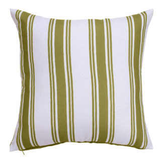 An Image of Green Stripe Outdoor Garden Scatter Cushion