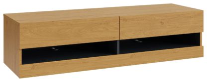 An Image of GFW Leon 180cm LED Wall TV Unit - Anthracite