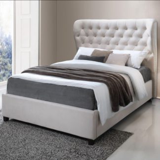 An Image of Ambassador Bed Frame, Velvet Grey