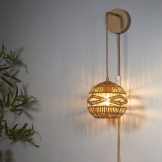 An Image of Kai Rattan Wall Light