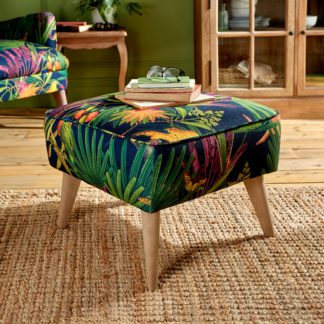 An Image of Marlow Footstool, Tropical Treasures Print NHM Tropical Treasures