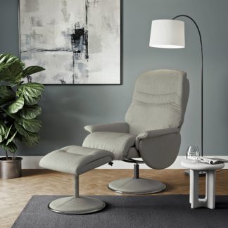 An Image of Wickford Chrome Base Swivel Chair Grey