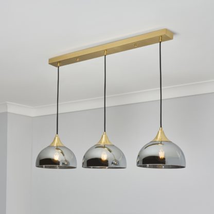 An Image of Shanghai 3 Light Diner Bar Pendant