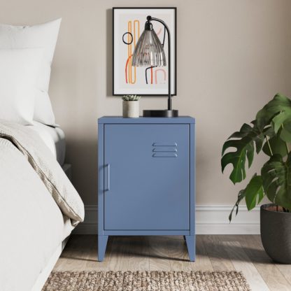 An Image of Helga Metal Bedside Table Yellow