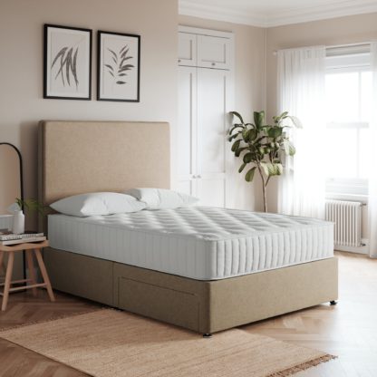 0b556707aedab98f2f5c337d2e153082d856c890be2a97b68defcdee384bfec1.jpg An Image of Luxury Tweed Divan Base Natural Brown