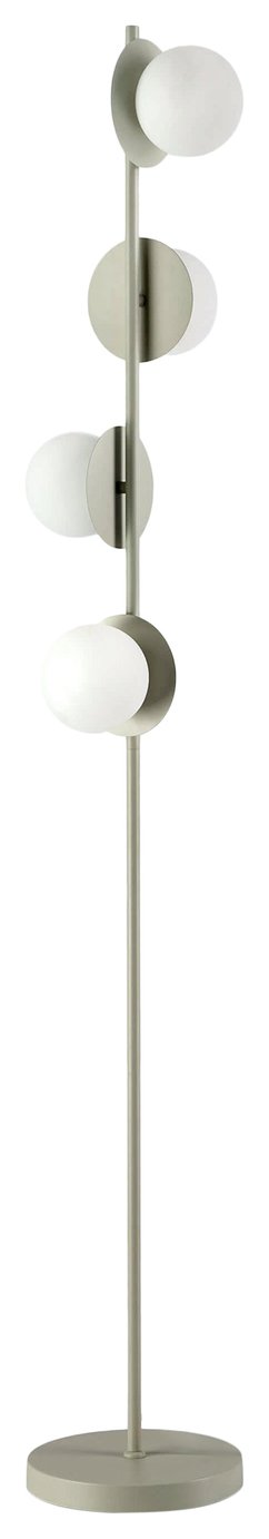 An Image of houseof Opal Disk Stick Floor Lamp - Sand