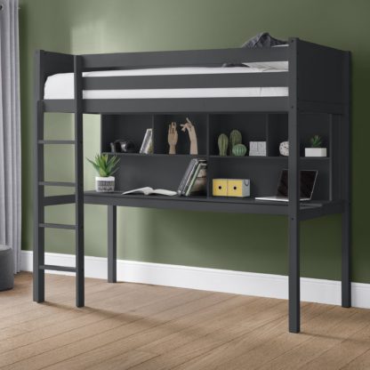 An Image of Titan High Sleeper Bed Grey