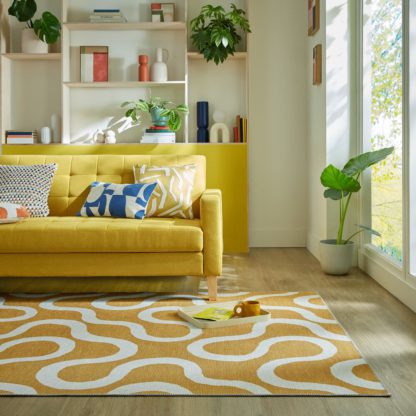 395eed4ecdc5126231f8d9a2accb4a2cc0842607786853516c41b1c8e9e4a0fe.jpg An Image of Elements Wigley Washable Rug Yellow