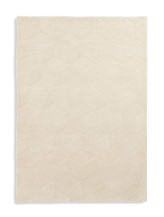 An Image of Habitat 60 Geo Carved Rug - 120x170cm - Natural