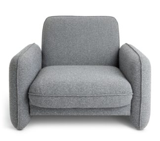 An Image of Habitat 60 Trac Fabric Armchair - Grey