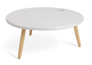 An Image of Habitat 60 Yumemi Round Coffee Table by Felix Conran - Grey