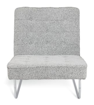 An Image of Habitat 60 Duomo Boucle Tubular Chair - Grey