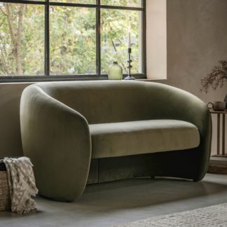 An Image of Sonoma 2 Seater Sofa Moss Green