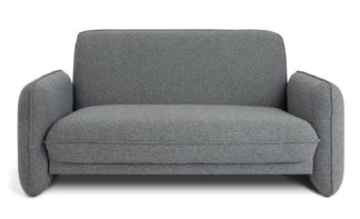 An Image of Habitat 60 Trac Boucle 2 Seater Sofa - Grey