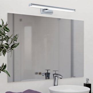 An Image of EGLO Pandella 40cm Bathroom Light Silver