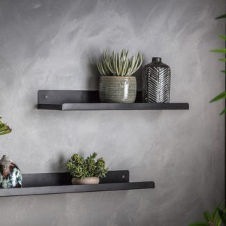 An Image of Maine Small Wall Shelf Black