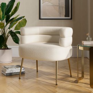 An Image of Tatiana Accent Chair, Boucle Ivory Ivory