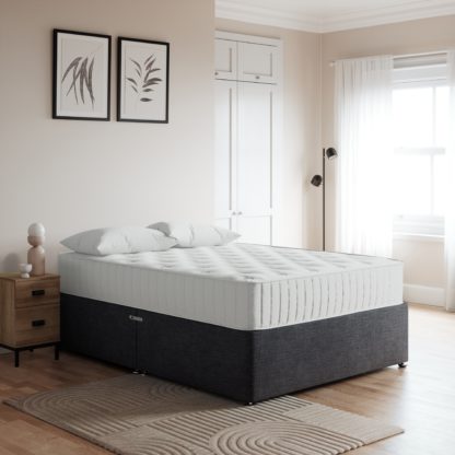 10e0372f7d3b0d93e6bef4ee9dfc1d67fa4b6a10c11e53973c5c898c0a925c11.jpg An Image of Essentials Divan Base, Chenille Dark Grey