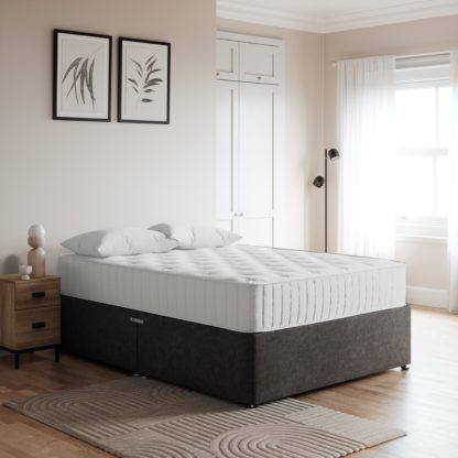 8248c4705e0ac5d457528eee7484fe7a3b5650060b1431e693d24647ca4a3ee9.jpg An Image of Essentials Divan Base, Chenille Dark Grey