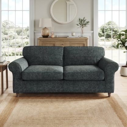 16ad410b72e44eb9484acf9187d0b69e210161629a8b3196bee6a31506f31176.jpg An Image of Flori Chunky Chenille 3 Seater Sofa