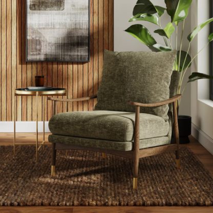 18c02847ffe374303a2ac762077de8da52431139bbc009c148b0812d0949bb10.jpg An Image of Nelson Distressed Chenille Occasional Armchair