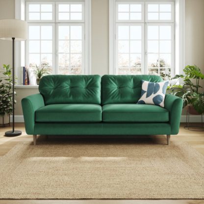 4be6d5c81bfe6fbc98df9dc3b55fb8e826bc08094952a541903ec7f87367168e.jpg An Image of Sven Opulent Velvet 4 Seater Sofa