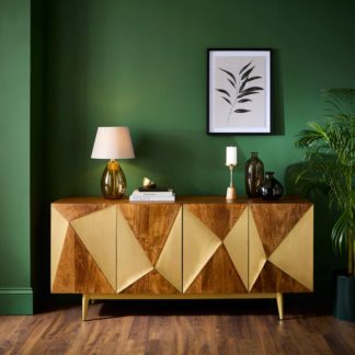 An Image of Zadie Extra wide Sideboard, Mango Wood