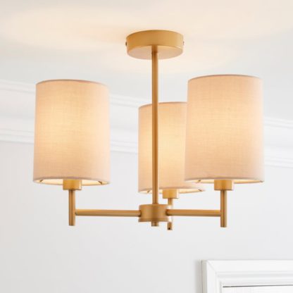6131abbca8c2148bdbf25a52e1274592ecb69886c1753d5cfd84ad7052737152.jpg An Image of Prescot 3 Light Semi Flush Ceiling Light