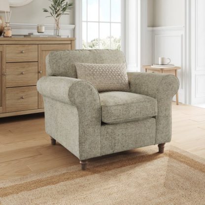 6c275507aec973827bb750001f767c52ef401fbfc432170e3054da4f3cc2dc2e.jpg An Image of Flori Chunky Chenille Armchair