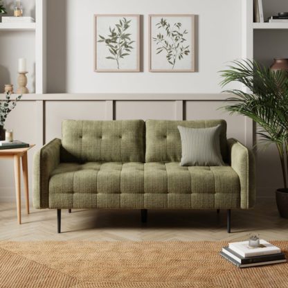 7d2f539a68d6afc6f721f7e997efd28a1b5fbe388de976313d40ce31d7a30b06.jpg An Image of Sadie Quilted Chunky Soft Chenille 3 Seater Sofa