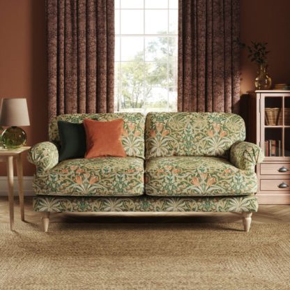 827e6ab6effadced4818c5919fce1ff4175b24a014868642f4bce15e54cfc8b2.jpg An Image of Jolene William Morris Woodland Weeds Print Velvet 3 Seater Sofa