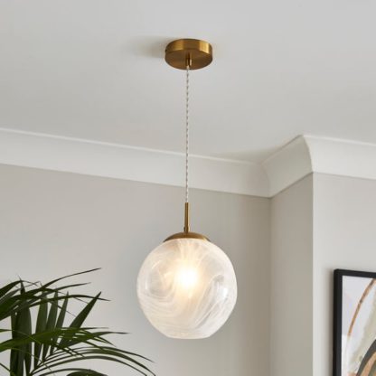 8e8193a6ae75234765f3562f9266a9c5b107acdcb90a5e40b4755e3c6933f6ac.jpg An Image of Marble Art Deco Ceiling Light