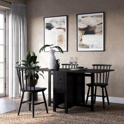 98d9611e6b22c580b675e1810fb6e4967393bb6e2d6be9f7742d682dc296bcfa.jpg An Image of Lynton Extendable Dropleaf Dining Table