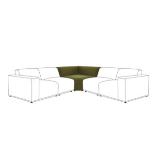 An Image of Modular Cruz Velvet Corner Seat