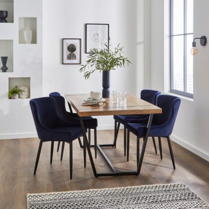 c667cdcb4769ff66d341dc9b828a50acf89565e60b98bdf742e136ab5974b2a2.jpg An Image of Montreal Set of 2 Dining Chairs, Velvet