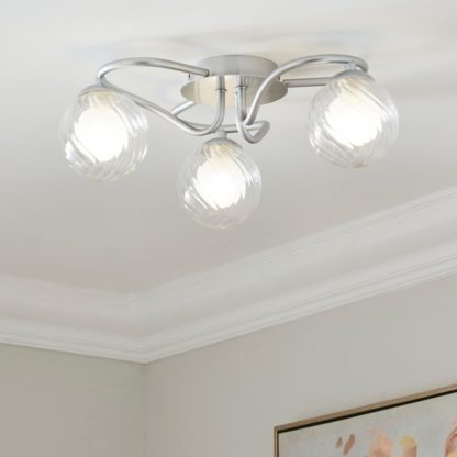 d2390c46c1b6b9b72db3a64eb173b0ae32990192f7e5d95e0f41037614e05a8d.jpg An Image of Selana Semi Flush Ceiling Light