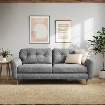 ef1eca1db3b822b94a017c24377b74fa5a37ba8160fc2ab6cd89acca419614a1.jpg An Image of Sven Tonal Weave 4 Seater Sofa