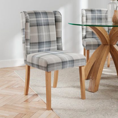 f3b58de0f91990c44c0c22797d1b9735ac6ff40df929a4619eb483cf232d8529.jpg An Image of Oswald Set of 2 Dining Chairs, Country Check