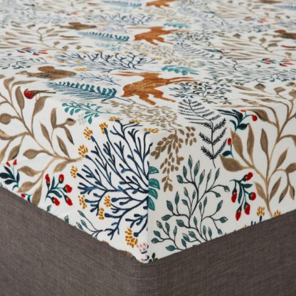 fbb27cf2f2202c7cd522829178738d6890ec65d43812354cdc32e4ae06441b38.jpg An Image of Woodland Tale Brushed Cotton Fitted Sheet Natural